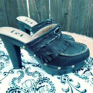 Lei Women's Size 8 Black Heels/Clogs